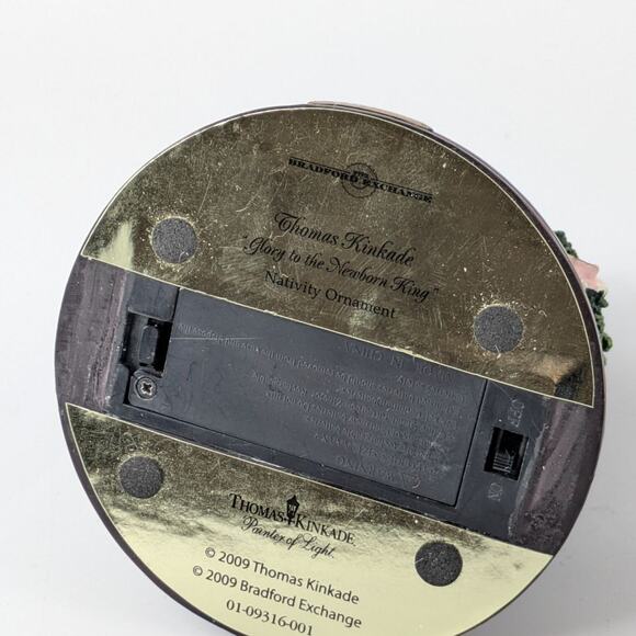 Thomas Kinkade 5.5" NATIVITY ORNAMENT Glory Newborn King Lighted Christmas Decor - Picture 6 of 16